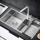 Thickened Kitchen Sinks Modern Stainless Steel Furniture Household Sink 304 Hand Double Trough Sinks Under Kitchen Sink