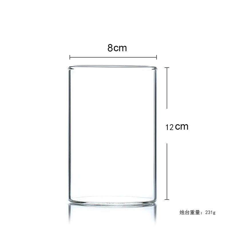 Hurricane Candle Holder For Wedding Centerpieces Pillar Candles Event Home Office Chimney Tube Cover Floating Candle Vases