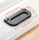 Aluminum Alloy Black Cabinet Handles American Style Solid Kitchen Cupboard Pulls Drawer Knobs Furniture Handle Hardware