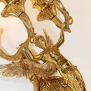 European brass wall candle sconce mermaid wall mounted operating lamp angel wall lights for home