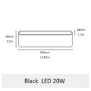 6W 12W 20W LED Outdoor Waterproof Wall Lamp Indoor Bedroom Living Room Balcony Wall Light Home Lighting Aluminum Wall Sconce