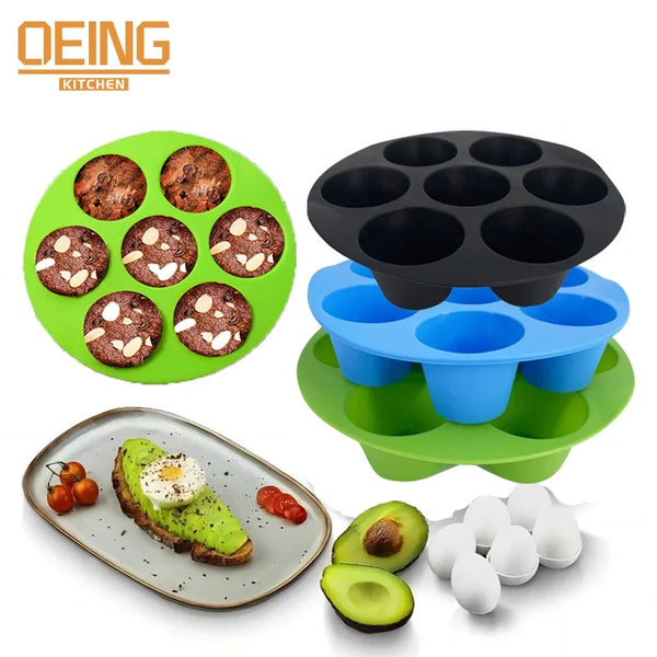 Silicone Mold for Air Fryer Accessories Set Oriental Cake Baking Pan Cupckake Silicone Molds Pastry and Pastry Free Shipping