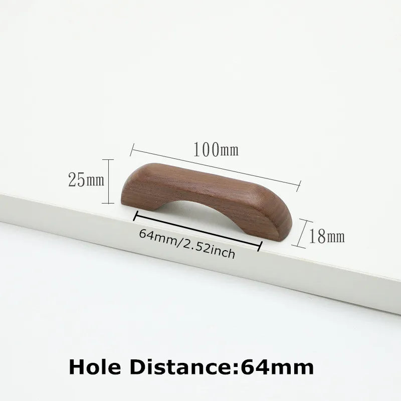1pc Log Style Kitchen Cabinet Handle Drawer Solid Wood Furniture Wooden Door Drawer Knobs Cupboard Handles for Furniture