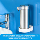 Automatic Liquid Soap Dispensers 304 Stainless Touchless Induction Sensor Steel Kitchen Metal Lotion Bottle Bathroom Accessories