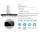 Hot selling various specifications T-shape smart range hoods island cooker hood commercial range hood island