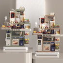 93cm Children's Kitchen Kids Toys, Kids Kitchen Cooking Set Gift Box for Girls, Luxury Version Tableware Set, 88 Accessories