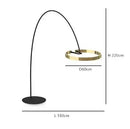 Ring Fishing Floor Lamp Room Decor Golden Long Pole Modern Simple LED Minimalist Light Luxury Designer Vertical Table Lamps