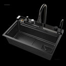 Creative Smart Kitchen Sinks for Apartments Modern Metal Multi-functional Sinks Luxury Household Kitchen Sinks for Rental Houses