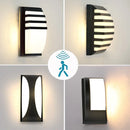 Led Outdoor Wall Light Waterproof IP66 Motion Sensor Led Outdoor Lighting Porch Lights Balcony Garden Lights Outdoor Wall Lamp