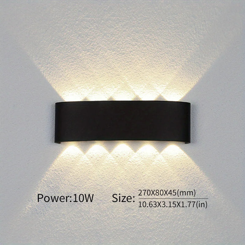 Up and Down LED Wall Lamp Waterproof IP66 Interior Wall Light For Bedroom Living Room Corridor Indoor Outdoor Lighting