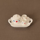 3/5/6pcs 1/12 Dollhouse Miniature Accessories Ceramics Tea Set Model Kitchen Tableware