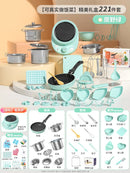 New Mini Kitchen Real Cooking Full Set of Cooking Girl Small Kitchen Set Children Baby Puzzle Play House Toys Kids Toys