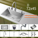 Stainless Steel Chinese Kitchen Sinks for Kitchen Sink Thickened Brushed Process Simple and Creative Kitchen Sink for Restaurant