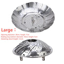 Multifunctional Steamer Plate Disk, Stainless Steel, Silver Magic, Retractable, Folding, Steaming Fruit