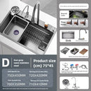 Kitchen Accessories Basin Large Thickened 304 Sink Stainless Steel Sink Single Vegetable Basin Dishwasher Table Stainless Steel