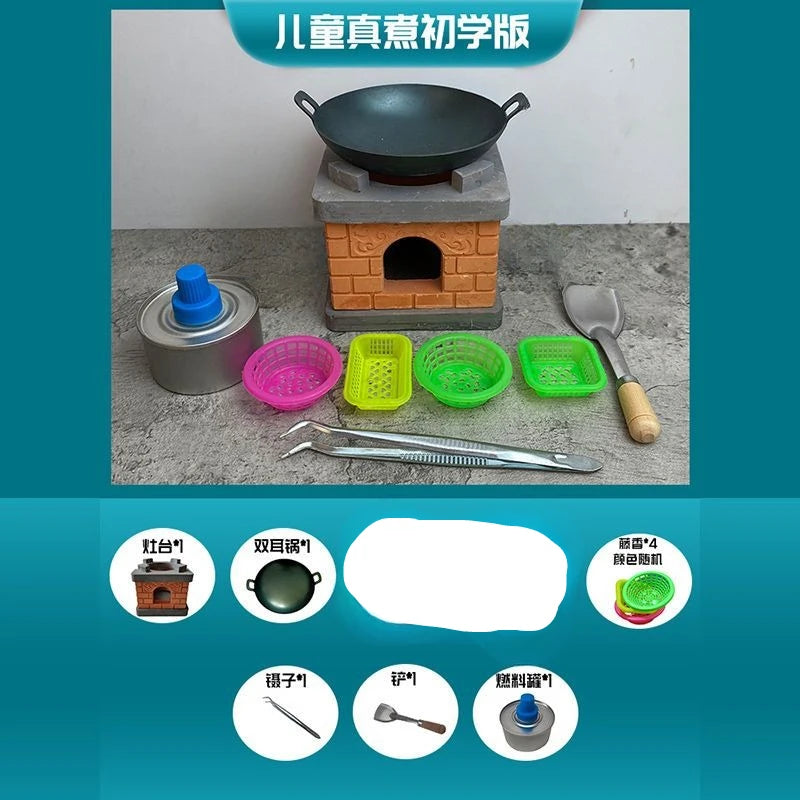 Mini kitchen food toys, real cooking, cooking at home, edible children's toys, kitchen set, simulation toys