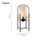 Post-Modern Nordic Glass LED Floor Lamp for Bedside Table Living Room Home Decor Villa Hotel Cafe Standing Light Industrial E27