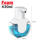 400/550ml Automatic Liquid Soap Dispenser Wall Mounted Infrared Sensor USB Rechargeable Smart Sanitizer Hand Washer For Bathroom