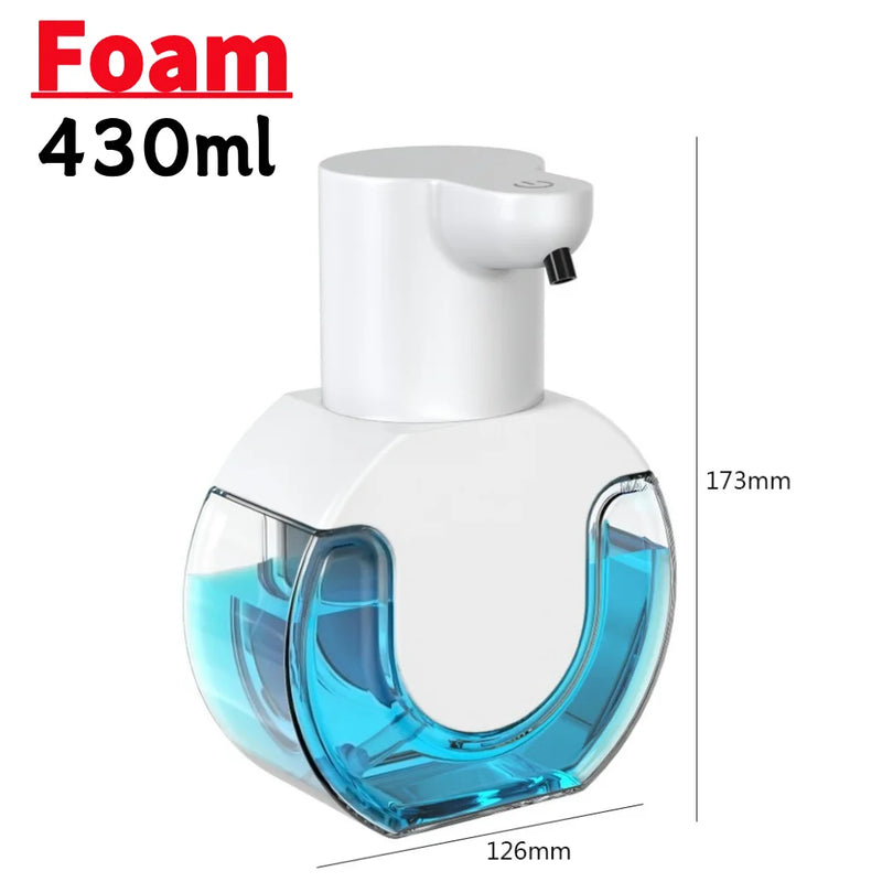 400/550ml Automatic Liquid Soap Dispenser Wall Mounted Infrared Sensor USB Rechargeable Smart Sanitizer Hand Washer For Bathroom