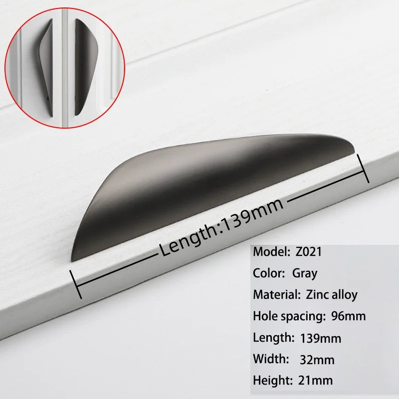 Simple Kitchen Cabinet Handels Furniture Decoration Door Handles Knobs for Cabinets and Drawers Zinc Alloy Drawer Pulls