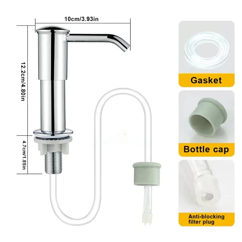 2024 new Soap Dispenser for Kitchen Sink Built in Sink Soap Dispenser Countertop Soap Dispenser Pump kitchen supplies