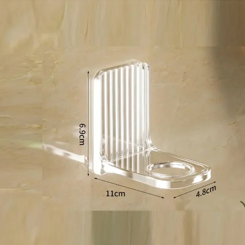 Light luxury shower  Gel Bottle Rack Adjustable Shampoo Bottle Holder Hand Soap Dispenser Hook Wall Mounted Free Punching