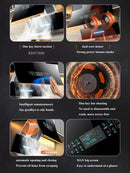 900 Kitchen Exhaust Hood Dual Motor Range Hood Suction Host Household Side Suction Range Hood Automatic Cleaning Exhaust Hood