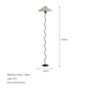 French Cream Floor Lamp Japanese Retro Living Room Bedroom Study Floors Table Light Nordic Vertical Bedside Atmosphere Lamps