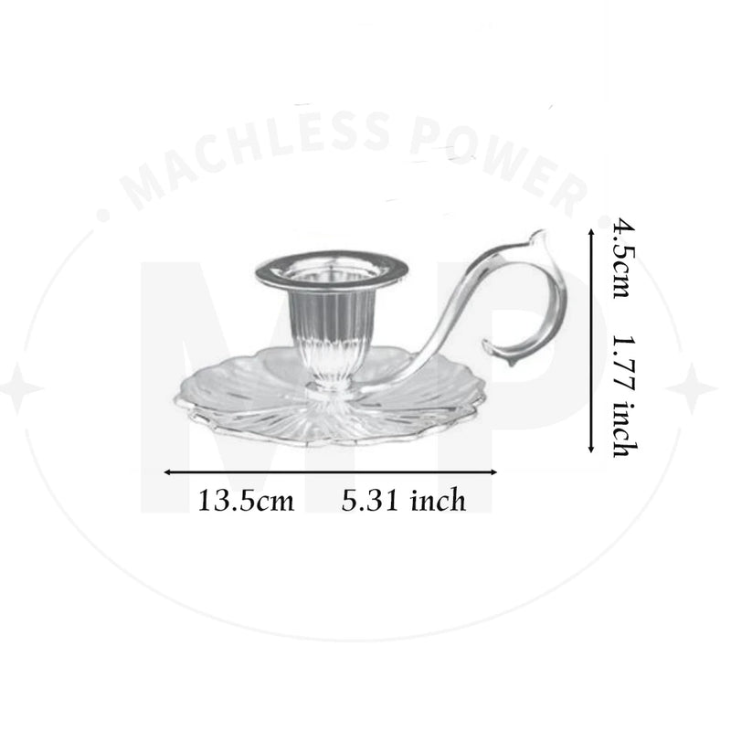 Nordic Candle Holder European Style Candlestick Antique Candlestick Vintage Hand Held Candelabrum Zinc Alloy Retro Pricket