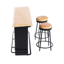3Pcs/set Dollhouse Miniature Bar Counter Stool Mini Kitchen Furniture Toys