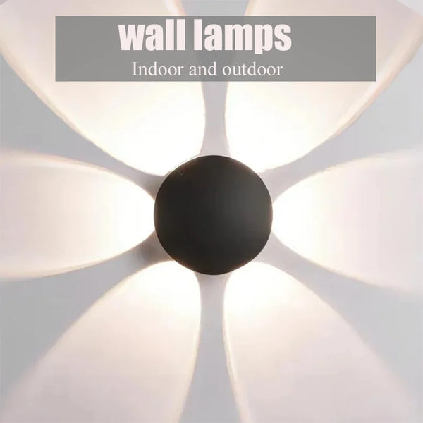 LED Wall Lamp Outdoor IP66 Waterproof 4W 6W  8W Black Minimalist Modern Decorative Wall Light For Corridor Garden Indoor