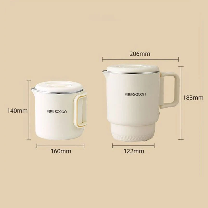 2024 New 3 in 1 Multifunctional Rice Cooker Portable Small Travel Electric Kettle Household Foldable Electric Cooker Hot Pot