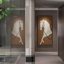 Modern Luxury Horses Canvas Posters and Prints Wall Art Entrance Decorative Painting Porch Living Room Home Decor Cuadros