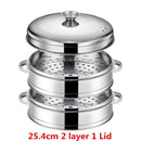 Stainless Steel Pot Drain Basket Kitchen Cooking Bamboo Steamer Cooker  Rice  Food Steaming Grid with Double Ear
