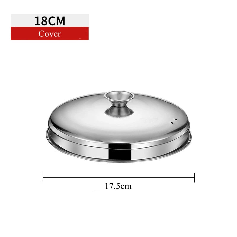 16-22cm Stainless Steel Steamer for Dumplings with Handle Rice Pressure Cooker Pot Steaming Grid Tray Kitchen Cooking Accessorie