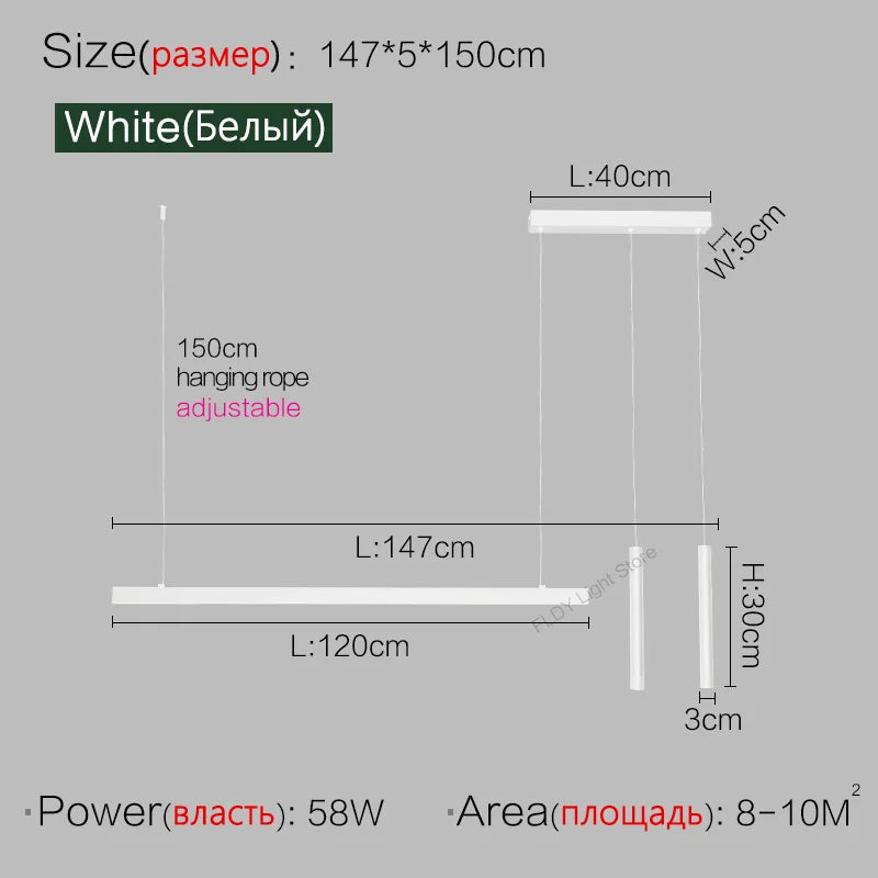 dining room lamp kitchen lights word long restaurant chandelier modern minimalist office lamps Nordic bar island chandeliers