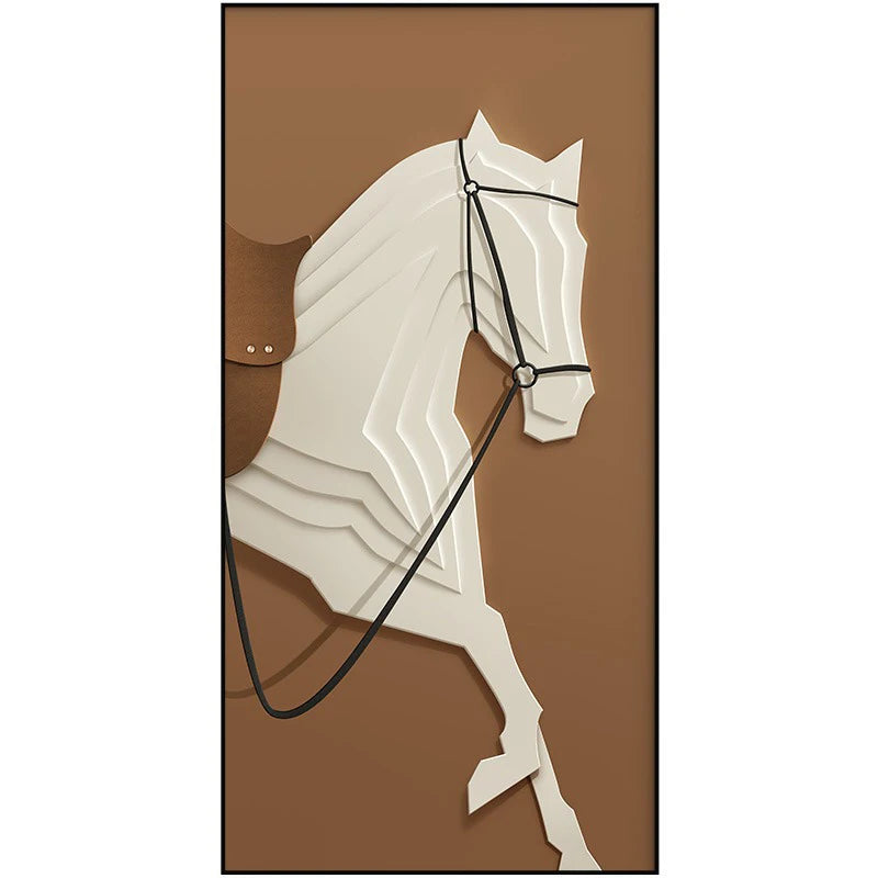 Modern Luxury Horses Canvas Posters and Prints Wall Art Entrance Decorative Painting Porch Living Room Home Decor Cuadros