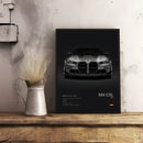 Luxury Black Classic latest sports car F80 M3 M4 M5 Z8 G80 B-BMW Cool Poster Home living room Wall Art Garage Room Decor