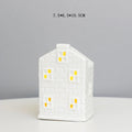 Modern Lantern House Candle Lanterns Vintage Lantern Decor for Halloween, Christmas, Home Decor, Tabletop, Fireplace Shelf Decor