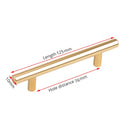 Stainless Steel Straight Cupboard Handles Knobs Brushed Black Gold Kitchen Door Handles Cabinet Pull Furniture Handle