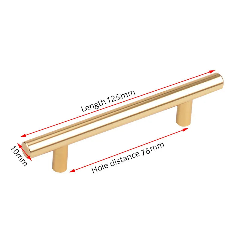 Stainless Steel Straight Cupboard Handles Knobs Brushed Black Gold Kitchen Door Handles Cabinet Pull Furniture Handle