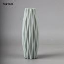 Morandi Plastic Vase Living Room Decoration Ornaments Modern Origami Plastic Vases for Flower Arrangements Home Decoration