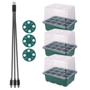 Gardening Cultivation Box Kit Seed Starter Tray LED Grow Light Garden Plant Succulent Flower Breathable Germination Pot 6/12Cell
