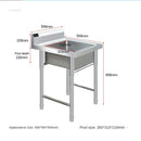 Stainless Steel Kitchen Sinks Washing Sink with Bracket Multifunctional Sinks for Restaurant Commercial Floor Dishwashing Sinks