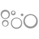 24Pcs Removable Acrylic Round Mirror Wall Stickers DIY Home Decoration 3D Three-dimensional Mirror Wall Sticker Living Room Deco