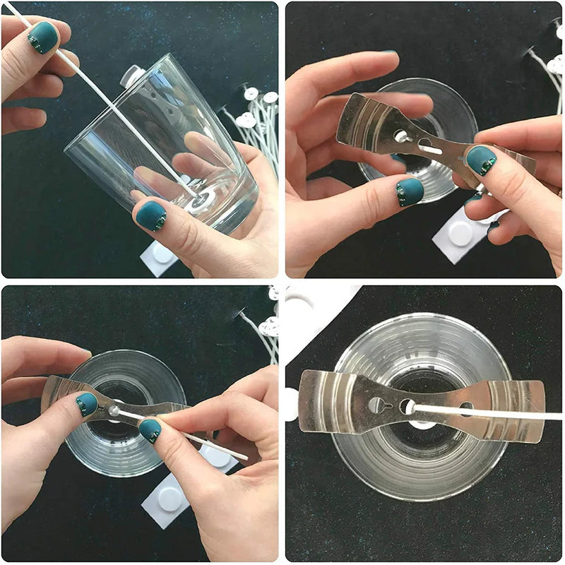 Kitchen Accessories Metal Candle Wicks Holder Centering Device  Making Kit Melt Core Auxiliary Tool  Supplies Wax