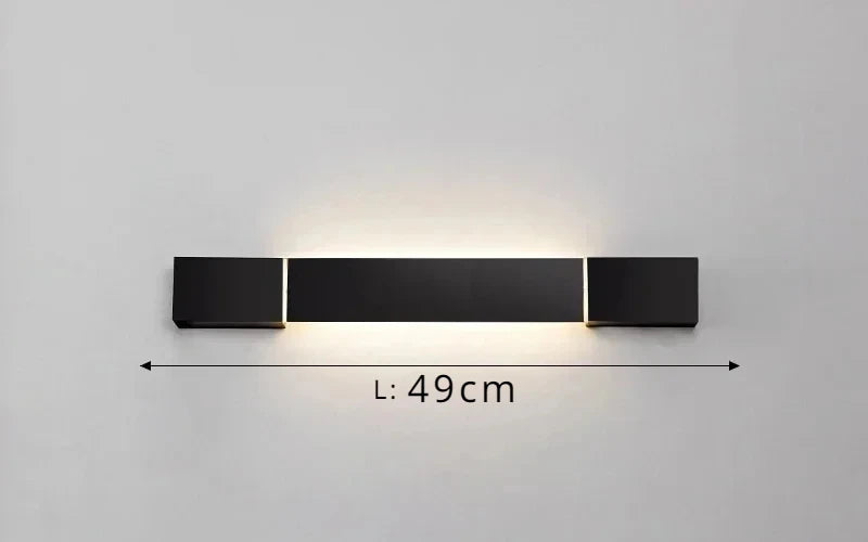 Modern Minimalism Design Wall Lamps Nordic Aluminum Long Rotatable Led Lights Indoor Living Room Restaurant Bedroom Home Fixture