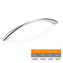 Curved Handles Wardrobe Cabinet Pull Handles Drawer Knobs Zinc Alloy Cupboard Door Handle Furniture Fitting Home Hardware