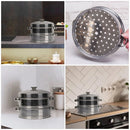 Dumpling Steamer Cooker Cooking Pot Stainless Manshipping Steel for Dim Sum Basket Fish Cookware Golden Rabbit Enamelware Food