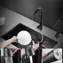 Kitchen Sinks Single Slot Black Kitchen Nano Sink 304 Stainless Steel Sink Under Counter Basin Home Kitchen s Accessories